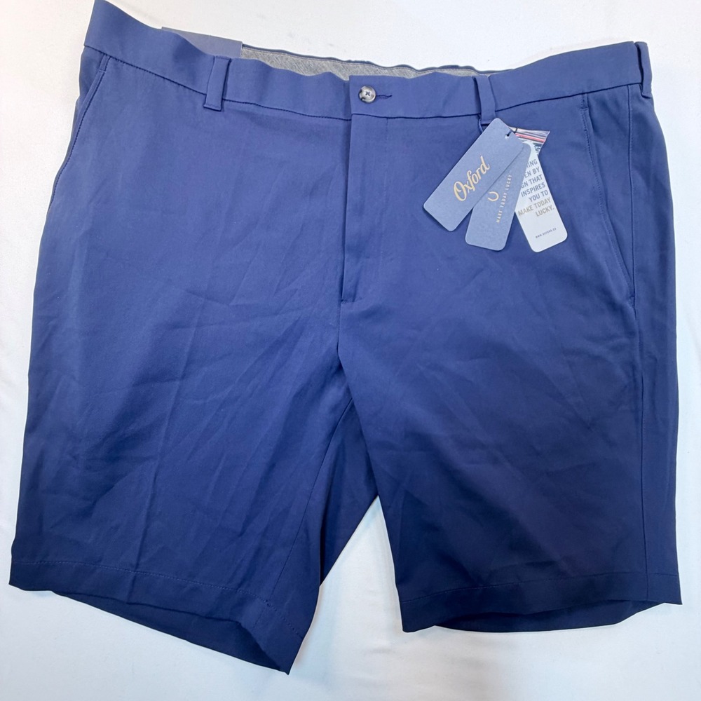 Oxford Golf Men's Shorts Size 40 Blue Stretch Performance Moisture Wicking NWT